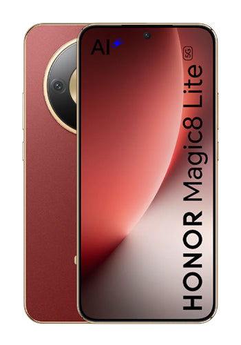 Honor Magic8 Lite 5G Dual SIM mobiltelefon, 256GB, 8GB, vörösesbarna
