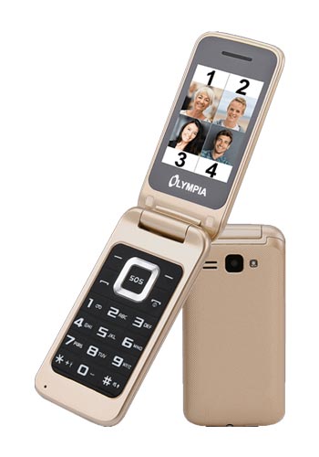 Olympia Luna Dual SIM, Gold 2212 Mobiltelefon