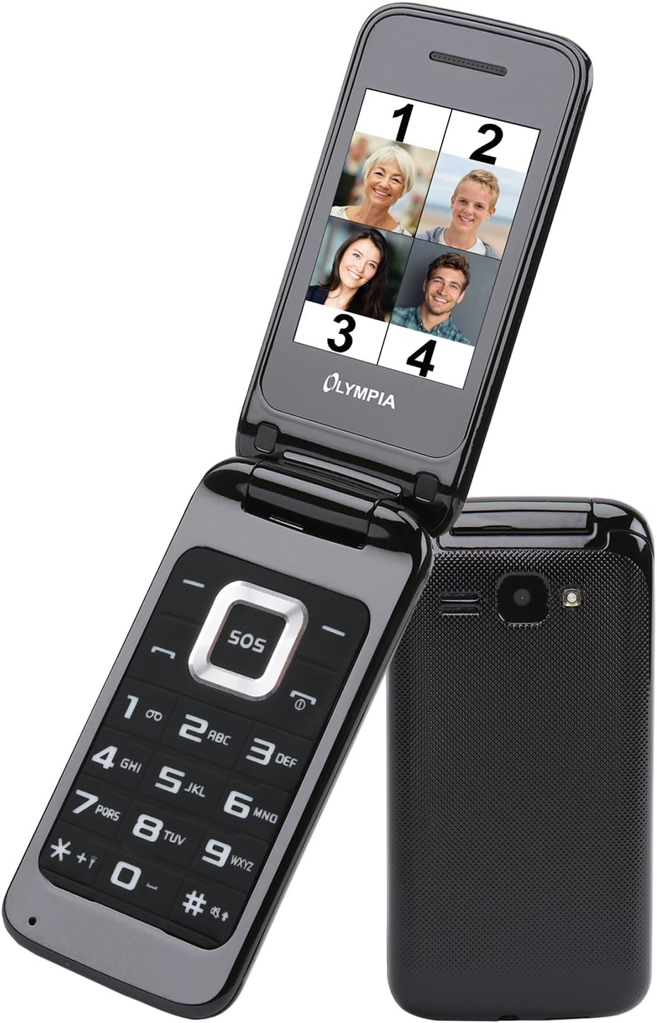 Olympia Luna Dual SIM, Black 2210 Mobiltelefon