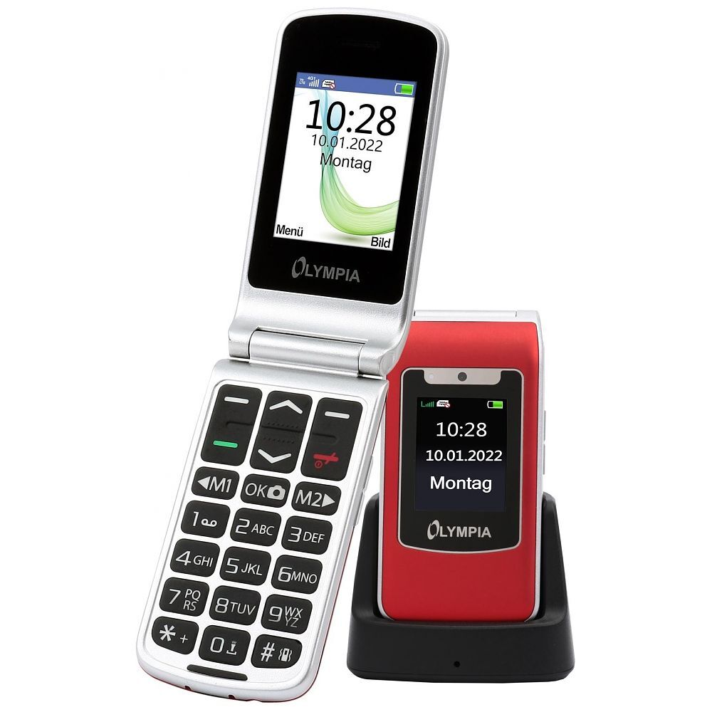 Mobiltelefon Olympia Style Duo, 48MB, Piros 2298