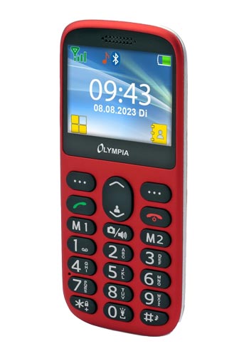 Mobiltelefon Olympia Sun Komfort Dual SIM, Red 2223