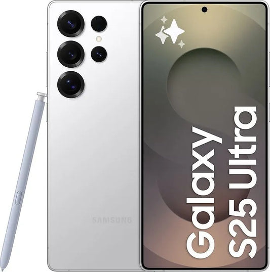 Samsung Galaxy S25 Ultra mobiltelefon, 256GB, 12GB, Titanium Whitesilver DACH SM-S938BZSDEUE
