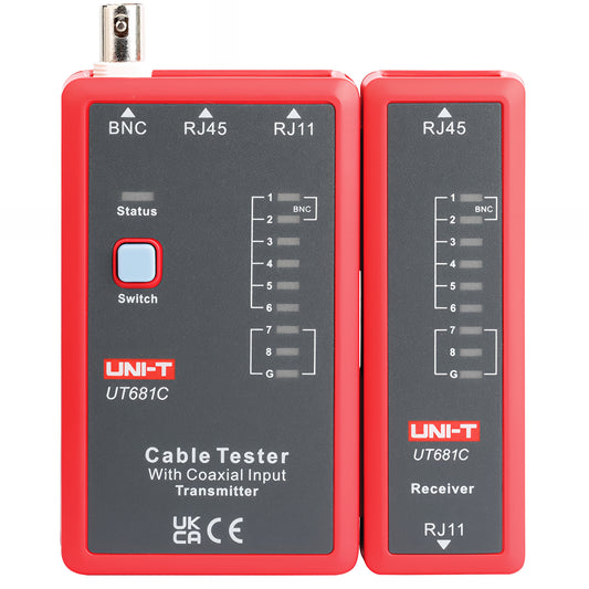 UTP / BNC hálózati kábel teszter UNI-T UT681C