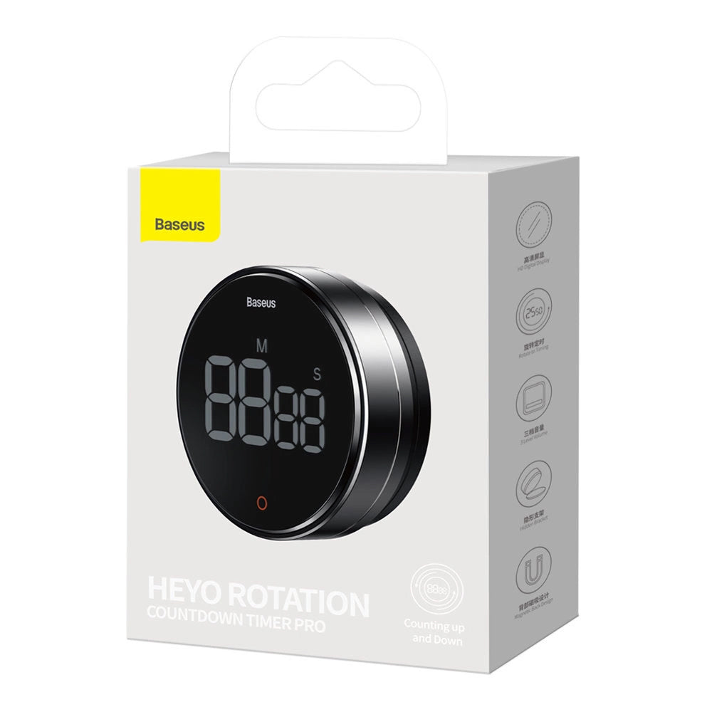 Baseus Heyo Rotation Pro Timer, Black, Resealed FMDS000013