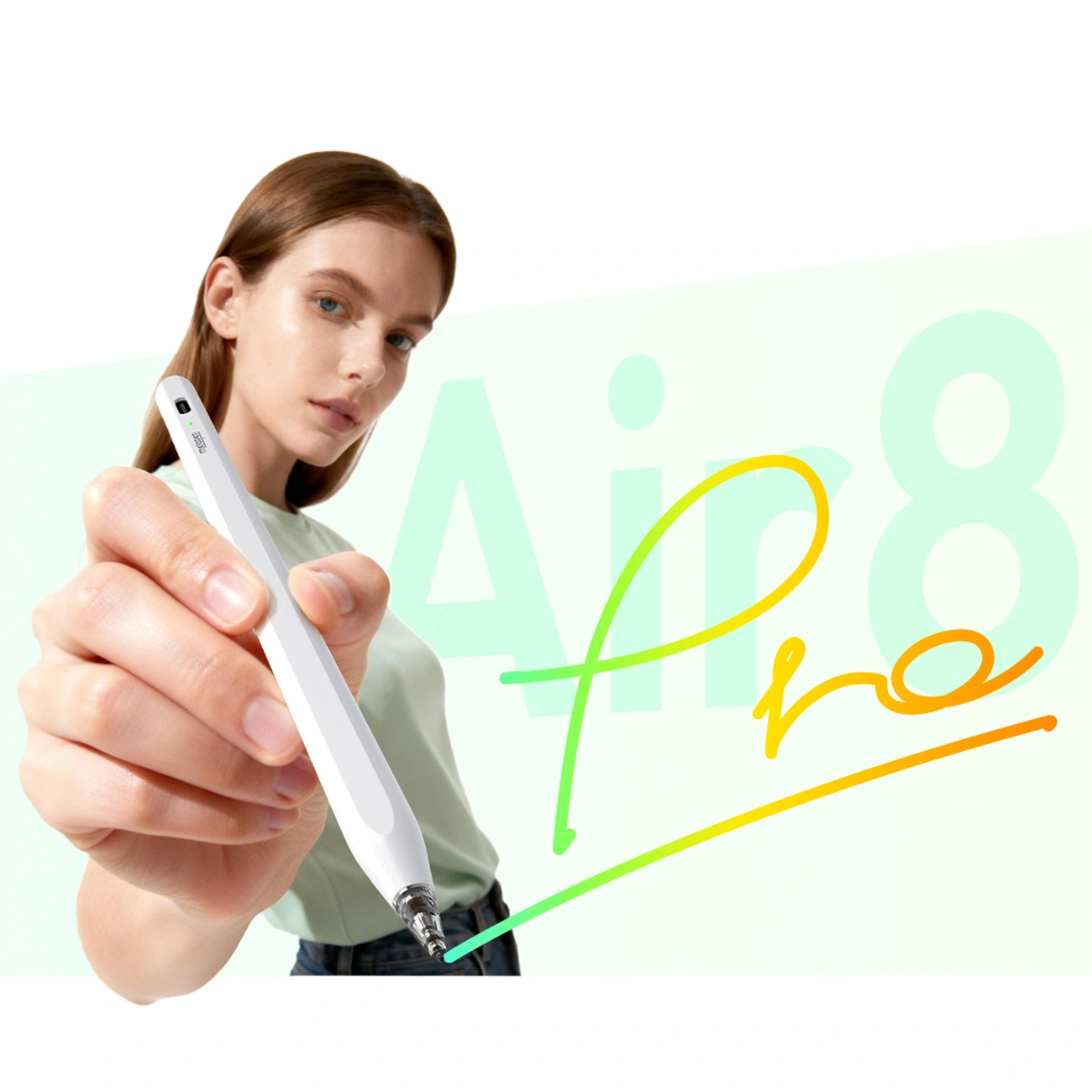 Touch Pen Metapen Air8 Pro Apple iPad-hoz, Aktív verzió, Fehér ME-APP172