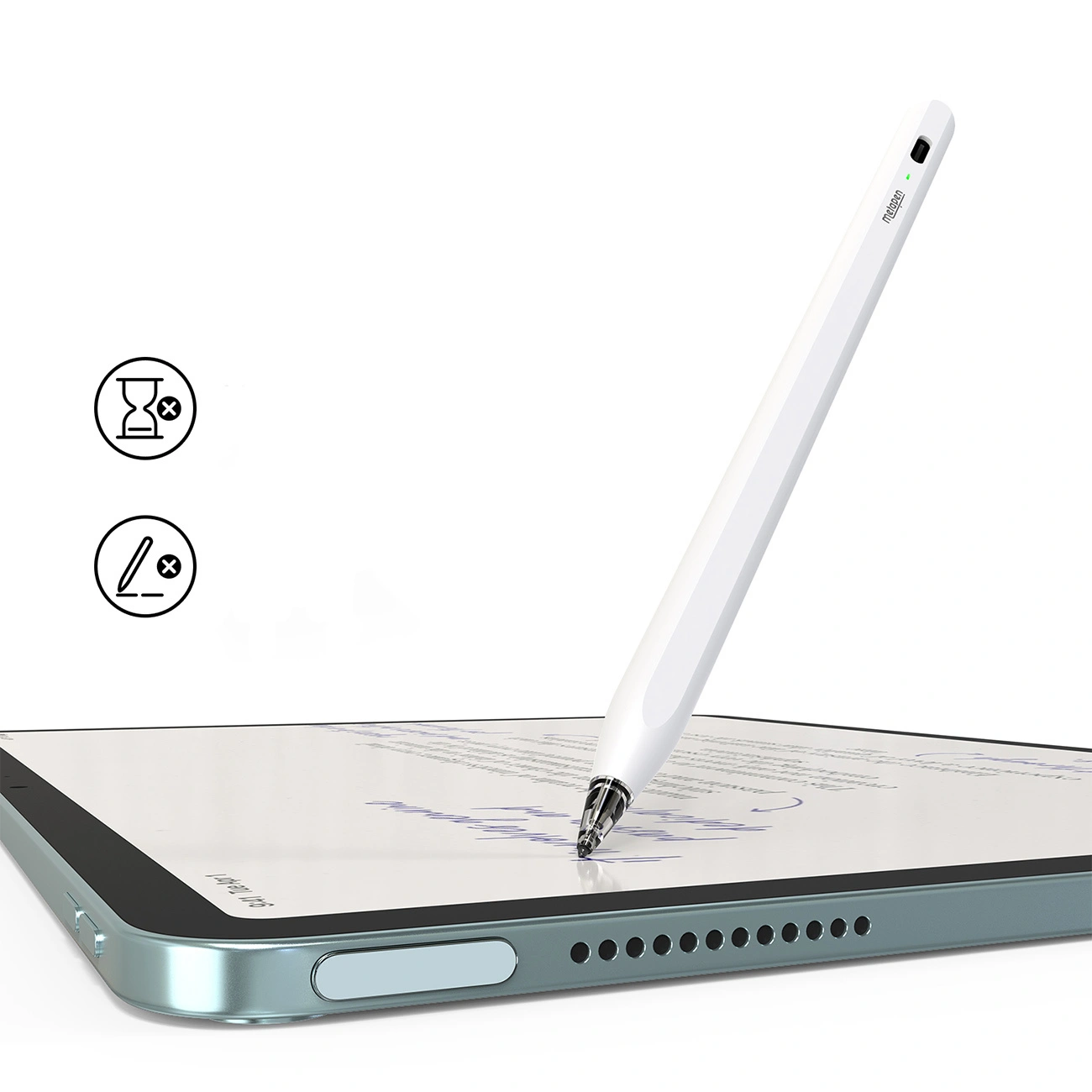 Touch Pen Metapen Air8 Pro Apple iPad-hoz, Aktív verzió, Fehér ME-APP172