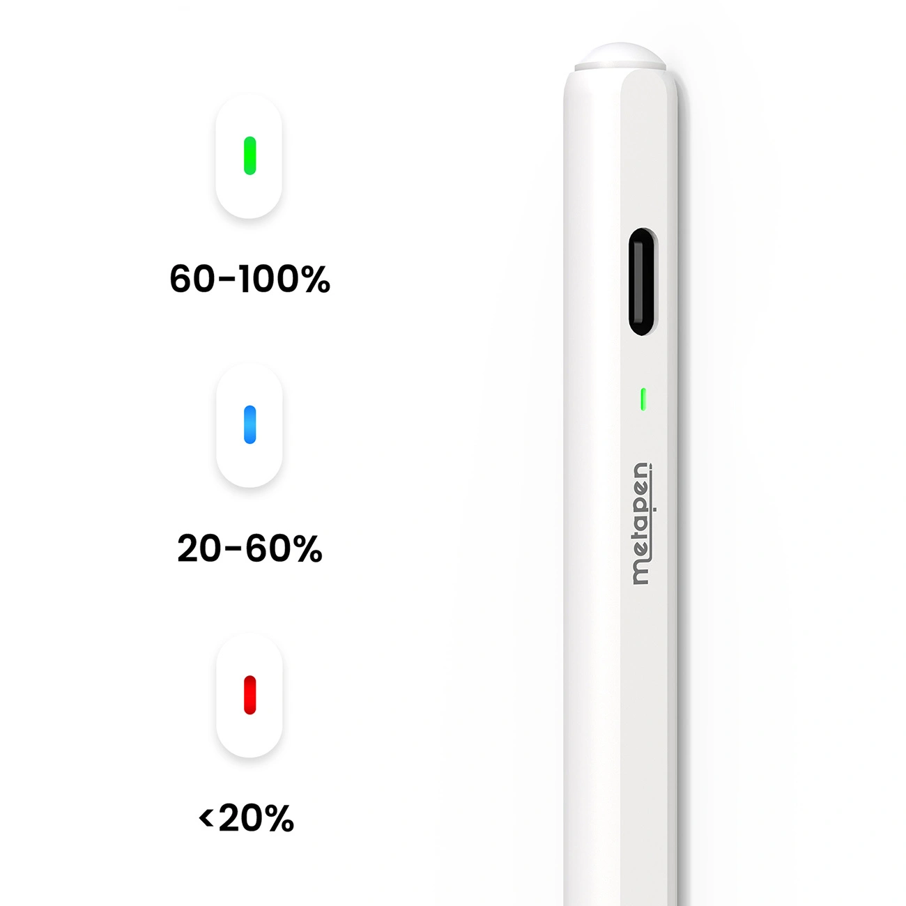 Touch Pen Metapen Air8 Pro Apple iPad-hoz, Aktív verzió, Fehér ME-APP172