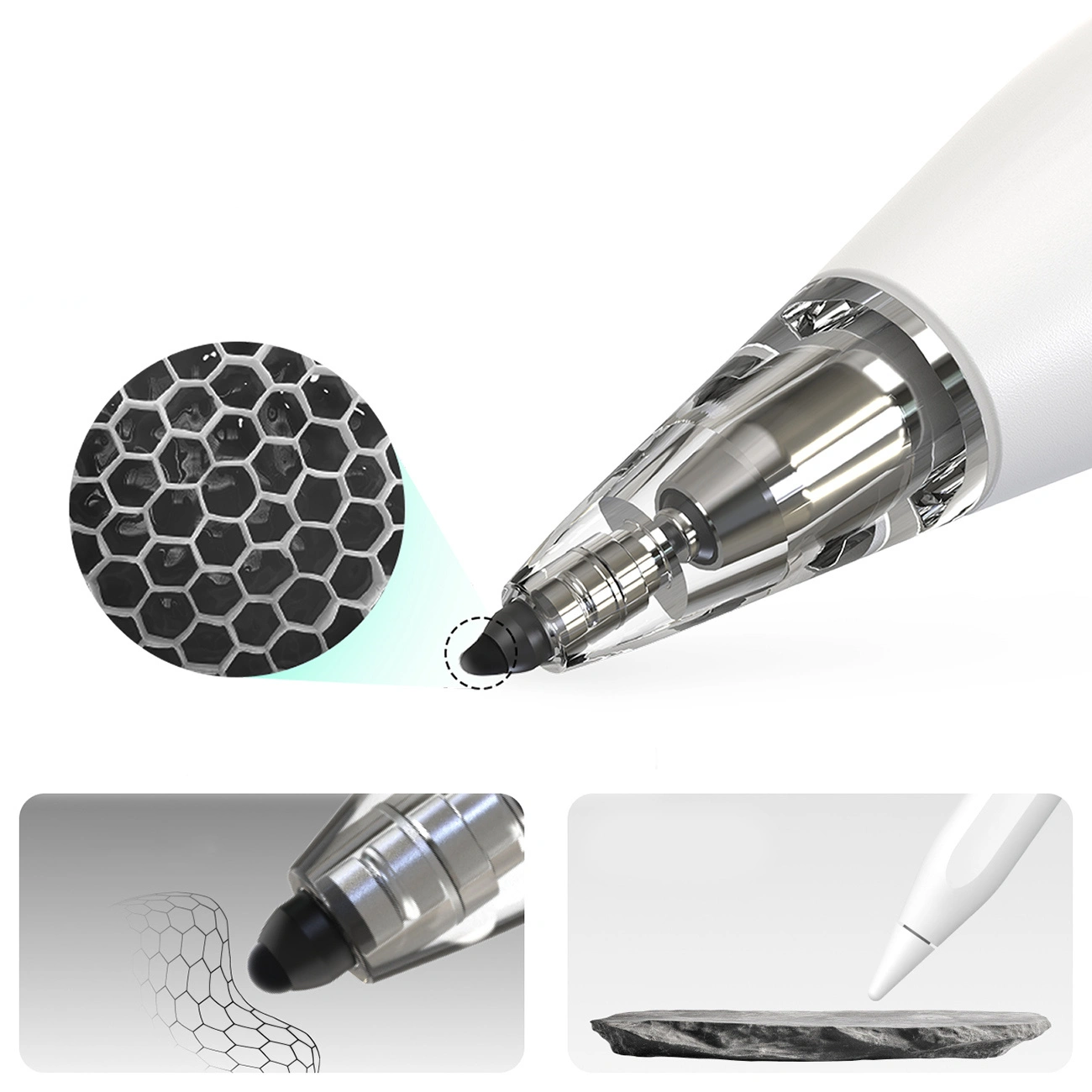 Touch Pen Metapen Air8 Pro Apple iPad-hoz, Aktív verzió, Fehér ME-APP172