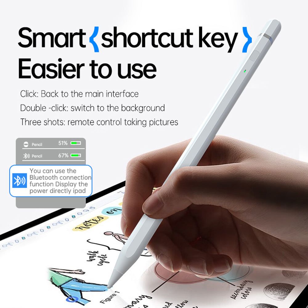 Touch Pen Techsuit AP01 Pro az Apple iPadhez, Aktív Változat, Fehér