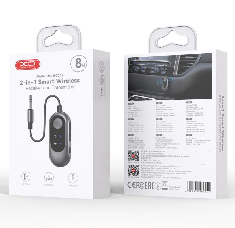 Bluetooth adó / vevő XO Design BCC19