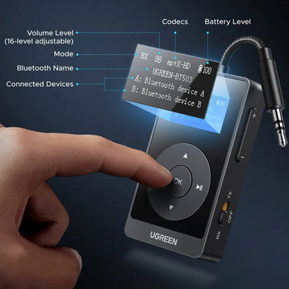 Bluetooth adó / vevő UGREEN BT503 (45492)