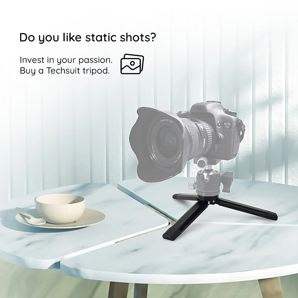 Techsuit TPD2 1/4inch állvány, Fekete