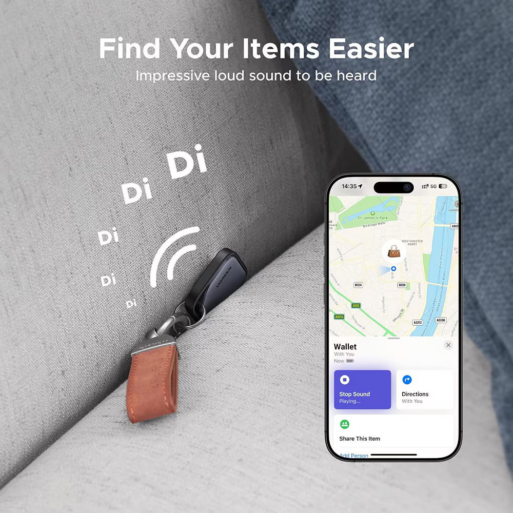 UGREEN SmartTag CM816 (45297) az iOS Series-hez, Szürke
