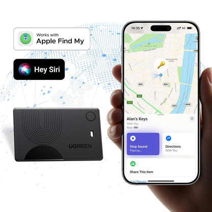 UGREEN SmartTag Smart Finder Slim 3 CM921 for iOS Series, Black