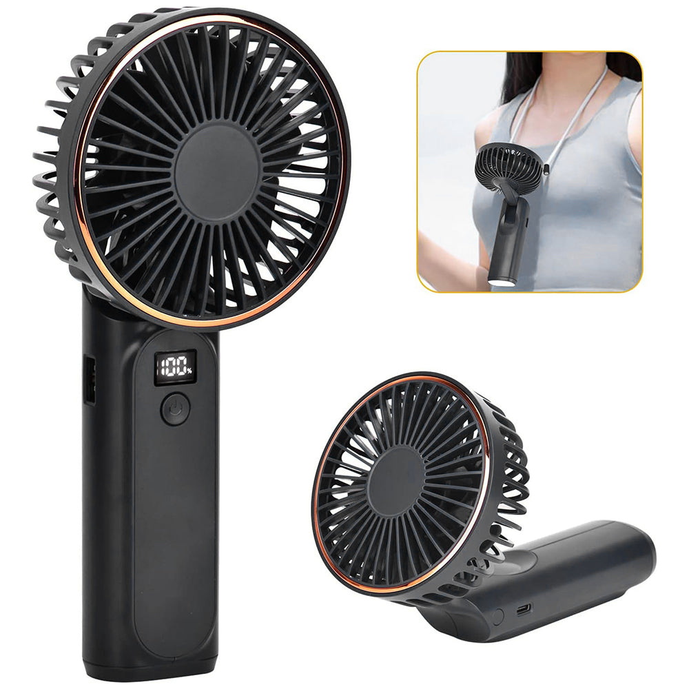 Techsuit M12 hordozható ventilátor, fekete