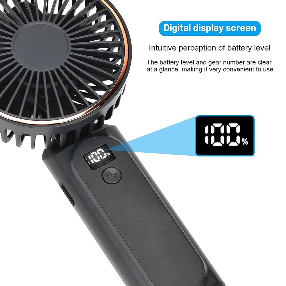 Techsuit M12 hordozható ventilátor, fekete
