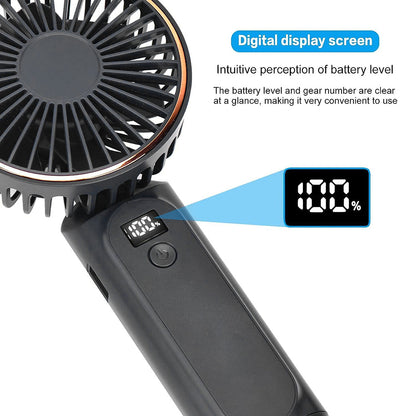 Techsuit M12 hordozható ventilátor, fekete