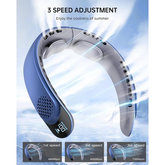 Techsuit S8 hordozható ventilátor, kék