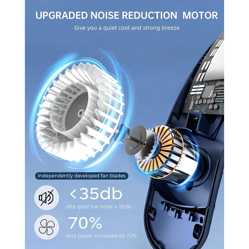 Techsuit S8 hordozható ventilátor, kék