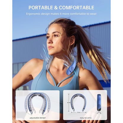 Techsuit S8 hordozható ventilátor, kék