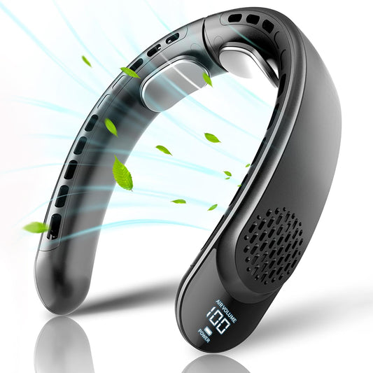 Techsuit S8 hordozható ventilátor, fekete