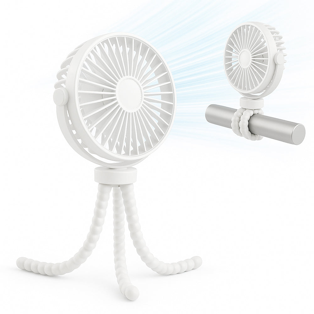 Techsuit VP1 hordozható ventilátor, fehér