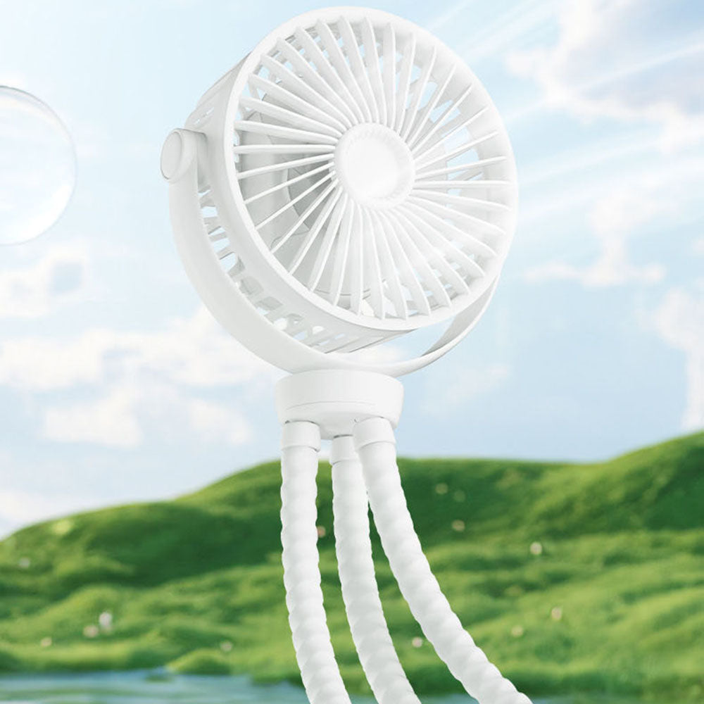 Techsuit VP1 hordozható ventilátor, fehér