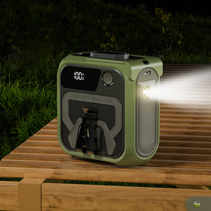 Hordozható ventilátor Techsuit Z13 külső akkumulátorral 10000mAh, Szürke