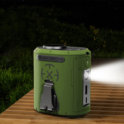 Hordozható ventilátor Techsuit Z14 külső akkumulátorral 5000mAh, Narancssárga