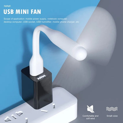 Techsuit TUF1 USB ventilátor, kék