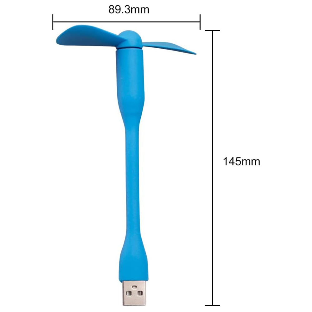 Techsuit TUF1 USB ventilátor, kék