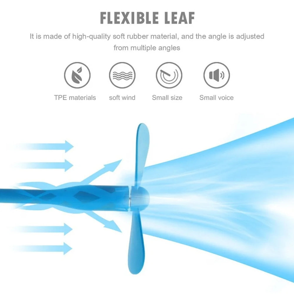 Techsuit TUF1 USB ventilátor, narancssárga