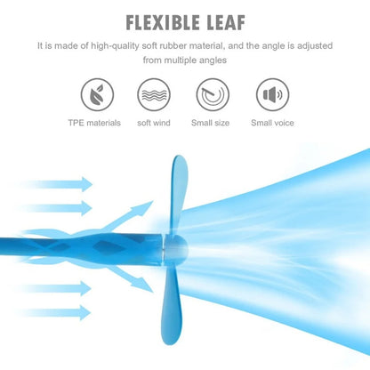 Techsuit TUF1 USB ventilátor, narancssárga