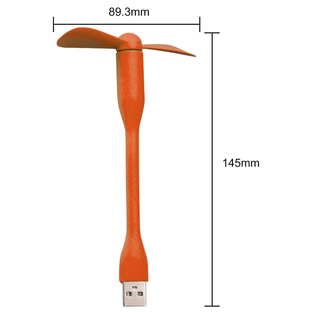 Techsuit TUF1 USB ventilátor, narancssárga
